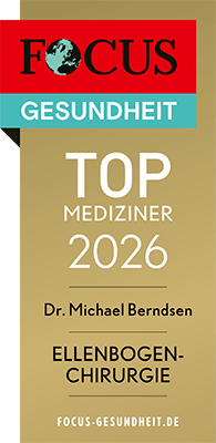 FOCUS-Siegel „TOP Mediziner 2026 – Ellenbogenchirurgie“ für Dr. Michael Berndsen