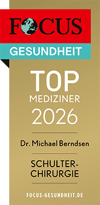 FOCUS-Siegel „TOP Mediziner 2026 – Schulterchirurgie“ für Dr. Michael Berndsen
