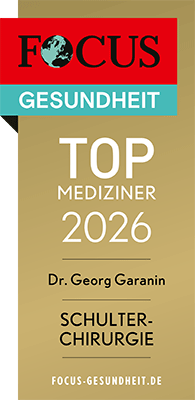 FOCUS-Siegel „TOP Mediziner 2026 – Schulterchirurgie“ für Dr. Georg Garanin